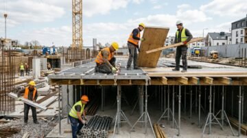 Sprawna budowa dzięki wynajmowi szalunków stropowych